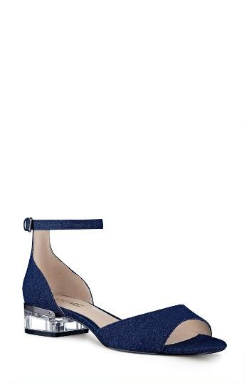 Women's Nine West Volor Ankle Strap Sandal M - Blue