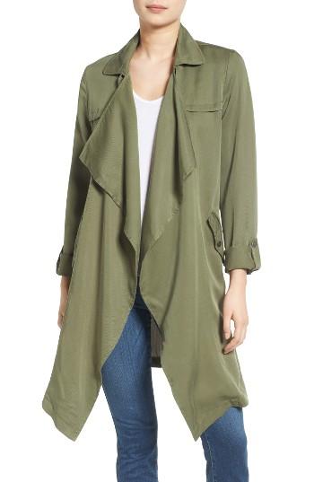 Women's C & C California Drape Front Trench Coat