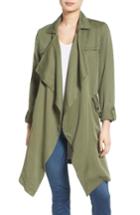 Women's C & C California Drape Front Trench Coat