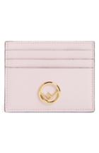 Fendi Leather Card Case - Pink