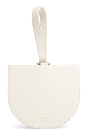 Oad New York Dome Leather Wristlet - White