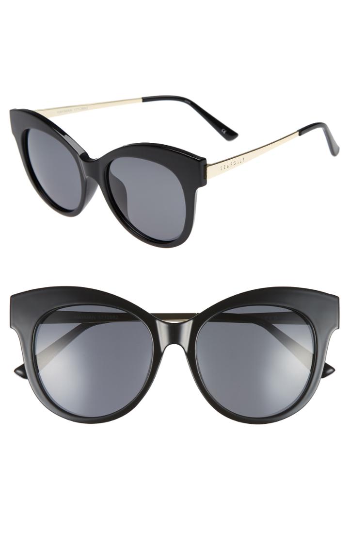 Women's Seafolly Hayman 53mm Cat Eye Sunglasses -