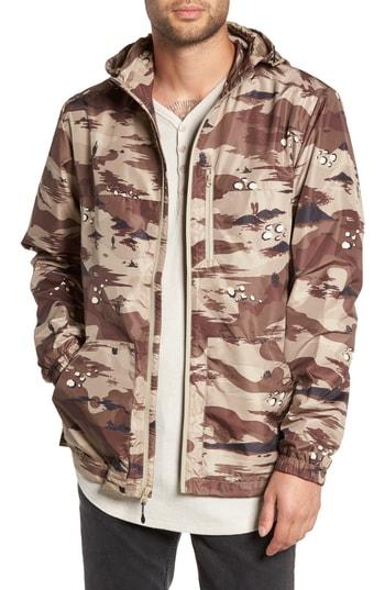 Men's Vans Woodberry Iii Windbreaker - Beige