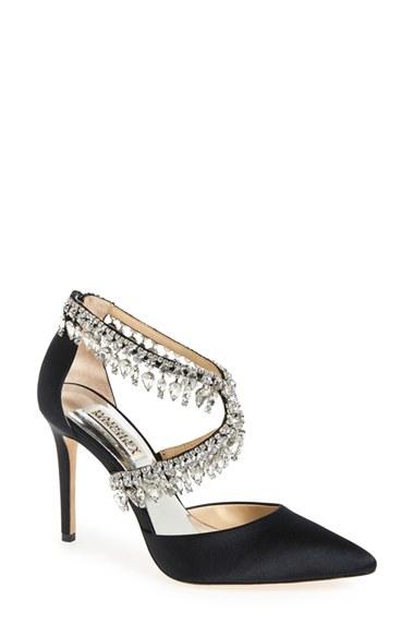 Women's Badgley Mischka 'glamorous' Crystal-embellished Pointy Toe Pump