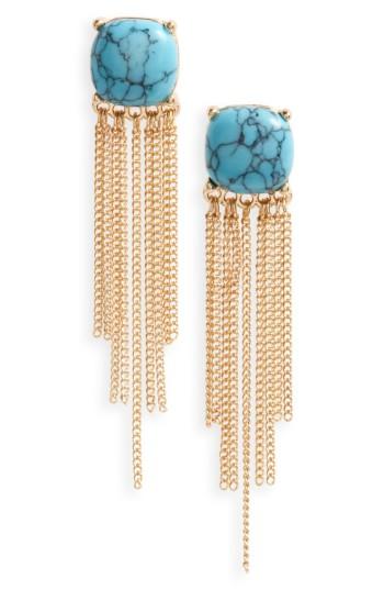 Women's Loren Olivia Fringe Drop Earrings