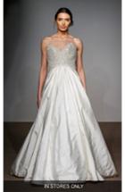 Women's Anna Maier Couture Margot Italian Faile Embellished Silk Gown, Size In Store Only - Ivory