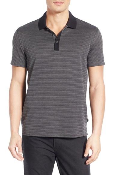 Men's Boss 'pack' Slim Fit Jacquard Stripe Polo