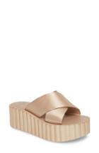 Women's Tory Burch Scallop Platform Sandal M - Beige