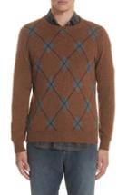 Men's Eleventy Argyle Cashmere Crewneck Sweater