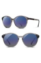 Women's Shwood 'bailey' 53mm Polarized Sunglasses - Black/ Ebony/ Rose Fade