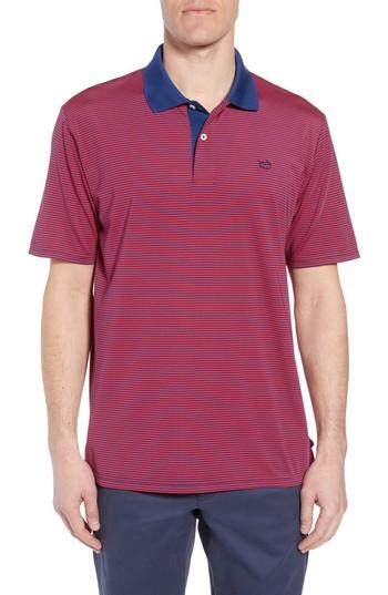 Men's Southern Tide Regular Fit Feeder Stripe Performance Polo - Blue