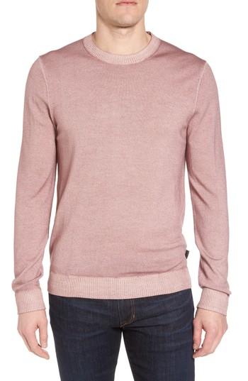 Men's Ted Baker London Lucky Trim Fit Wool Sweater (m) - Pink