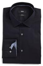 Men's Boss Jesse Slim Fit Easy Iron Dress Shirt .5 - Blue