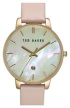 Women's Ted Baker London Leather Strap Watch, 40mm