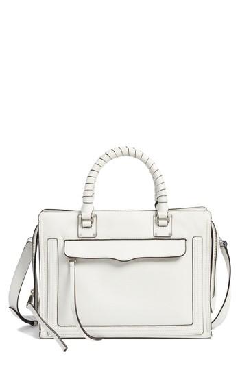 Rebecca Minkoff Medium Bree Leather Satchel - White