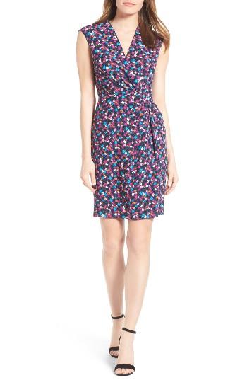 Women's Anne Klein Adagio Print Faux Wrap Dress