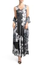 Women's Komarov Lace-up Back Dress With Wrap - Blue