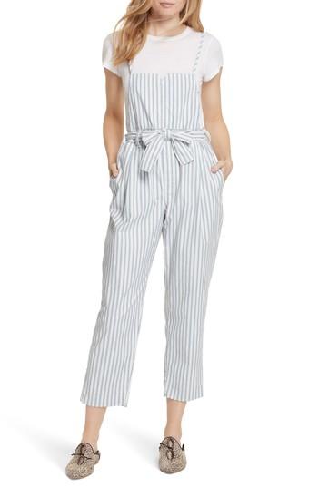 Women's Free People Isabelle Pegged Jumpsuit - Beige