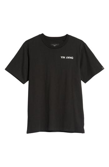 Men's Rag & Bone Yin Yang Graphic T-shirt, Size - Black