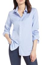 Petite Women's Halogen Stretch Woven Shirt, Size P - White