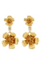 Women's Oscar De La Renta Flower Drop Earrings