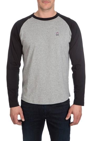 Men's Psycho Bunny Cobb Raglan T-shirt, Size - Black