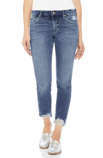 Women's Joe's Smith Distressed Crop Straight Leg Jeans - Blue