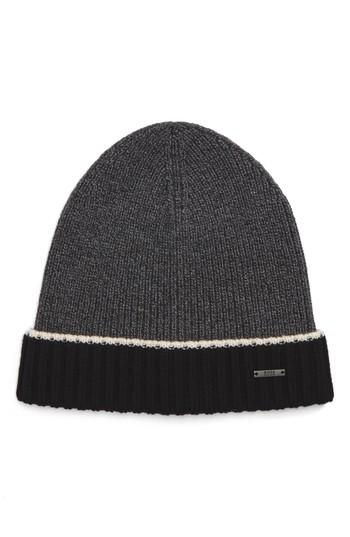 Men's Boss Frisk Wool Beanie - Blue
