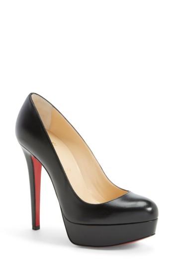 Women's Christian Louboutin 'bianca' Platform Pump .5us / 38.5eu - Black