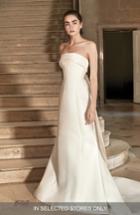 Women's Carolina Herrera Hunter Strapless Silk Mikado A-line Gown, Size In Store Only - White