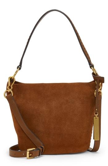 Vince Camuto Suza Leather Bucket Bag - Brown