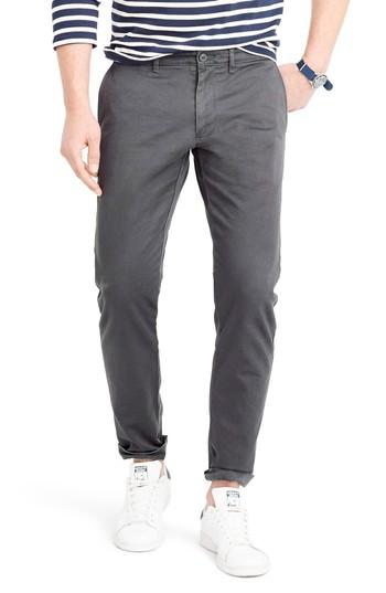 Men's J.crew 484 Slim Fit Stretch Chino Pants X 30 - Grey