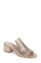 Women's Kaanas York Snake Embossed City Slide Sandal M - Metallic