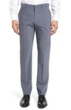 Men's Theory Marlo Vaidenne Flat Front Solid Stretch Wool Trousers