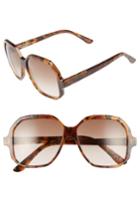 Women's Saint Laurent 56mm Sunglasses - Havana/ Brown