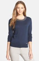 Women's Michael Michael Kors Studded Crewneck Sweater