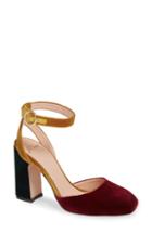 Women's J.crew Harlow Ankle Strap Pump .5 M - Red