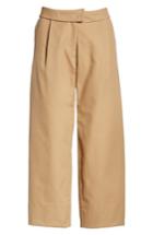 Women's Carven Cotton Crop Pants Us / 36 Fr - Beige