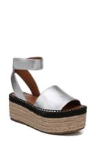 Women's Sarto By Franco Sarto Maisi Platform Espadrille Sandal M - Metallic
