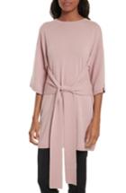Women's Ted Baker London Olympy Tie Front Knit Tunic - Pink