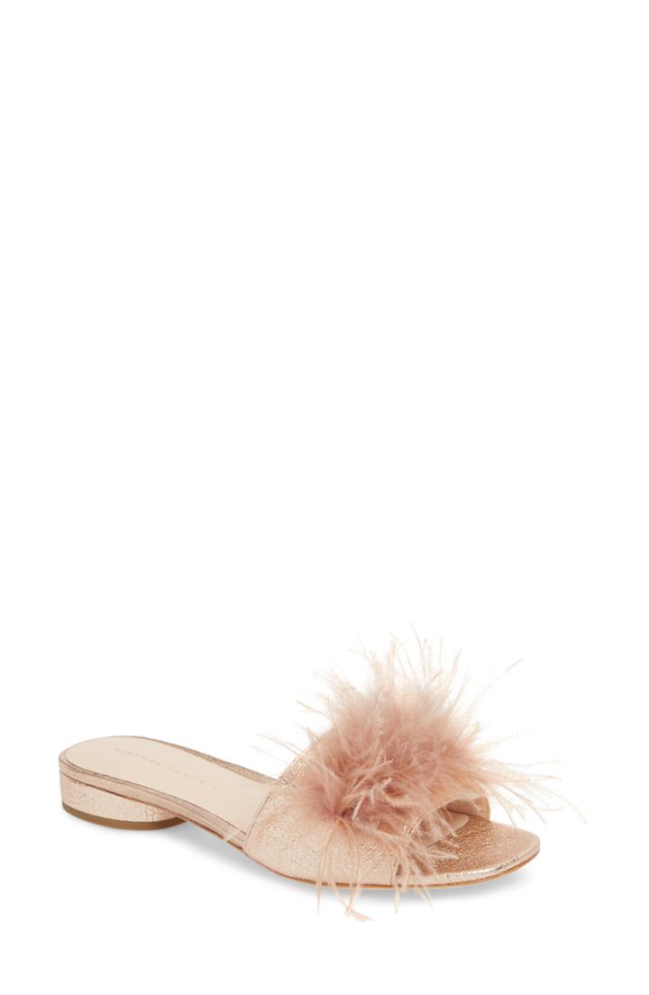 Women's Loeffler Randall Tilly Wedge Slide Sandal .5 - Metallic