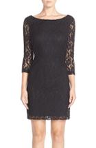 Women's Leota Illusion Sleeve Lace Sheath Dress