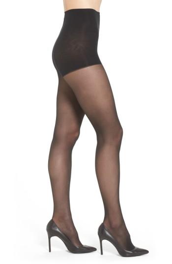 Women's Dkny Light Opaque Control Top Tights, Size - Black