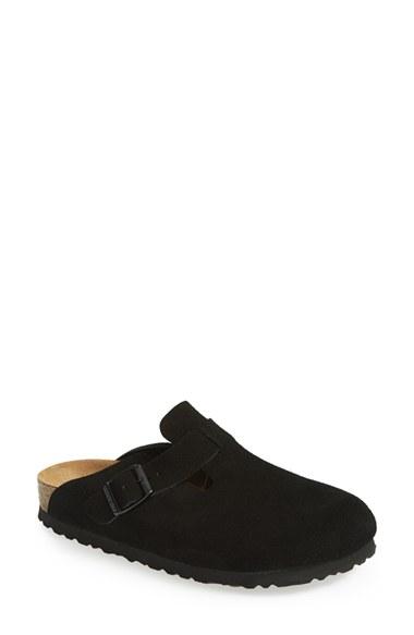 Women's Birkenstock 'boston' Soft Footbed Clog -11.5us / 42eu B - Black