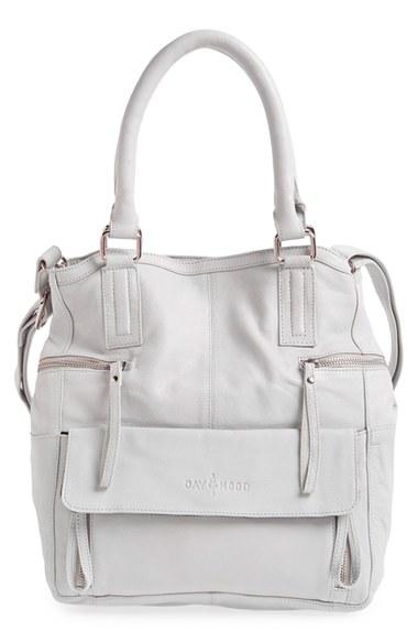 Day & Mood 'hannah' Leather Satchel - Grey