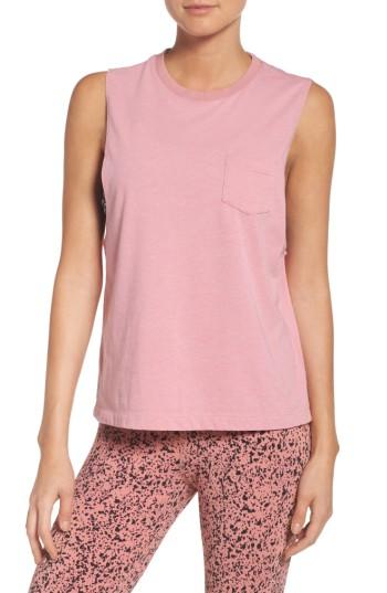 Women's Reebok Stonewash Muscle Tee - Pink