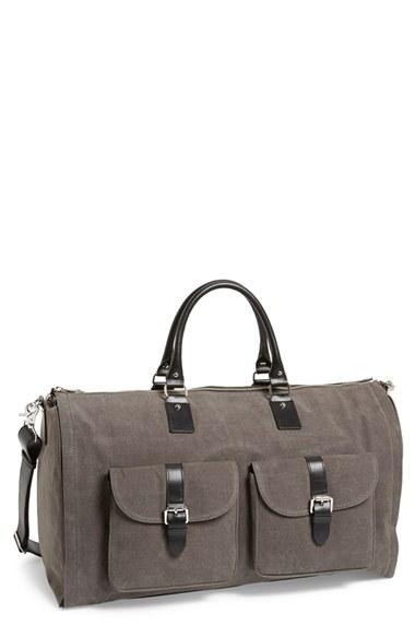 Men's Hook + Albert Canvas Garment/duffel Bag - Grey