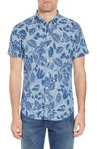 Men's Bonobos Slim Fit Floral Sport Shirt R - Blue
