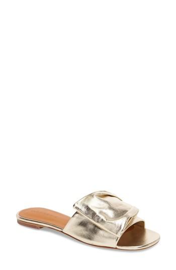 Women's Robert Clergerie Igad Slide Sandal .5us / 35eu - Metallic