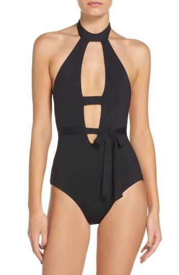 Women's Becca Socialite Belted One-pice Swimsuit